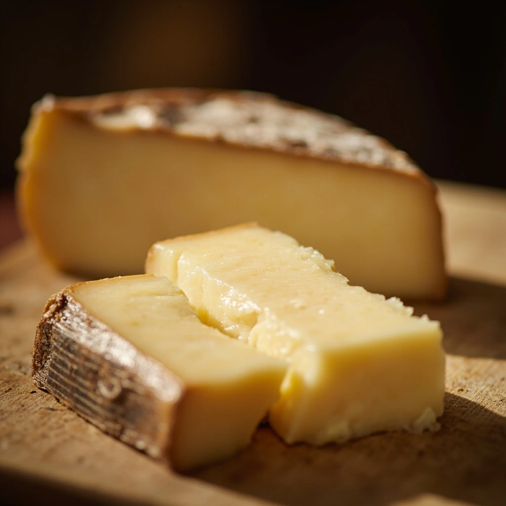 Cuneo di Parmigiano Reggiano DOP 12 mesi, pasta paglierino e crosta sottile.